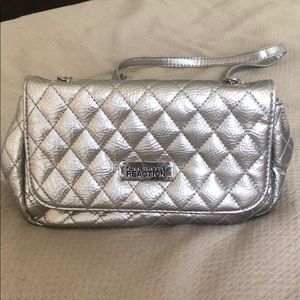 Kenneth Cole Reaction Silver Crossbody Handbag